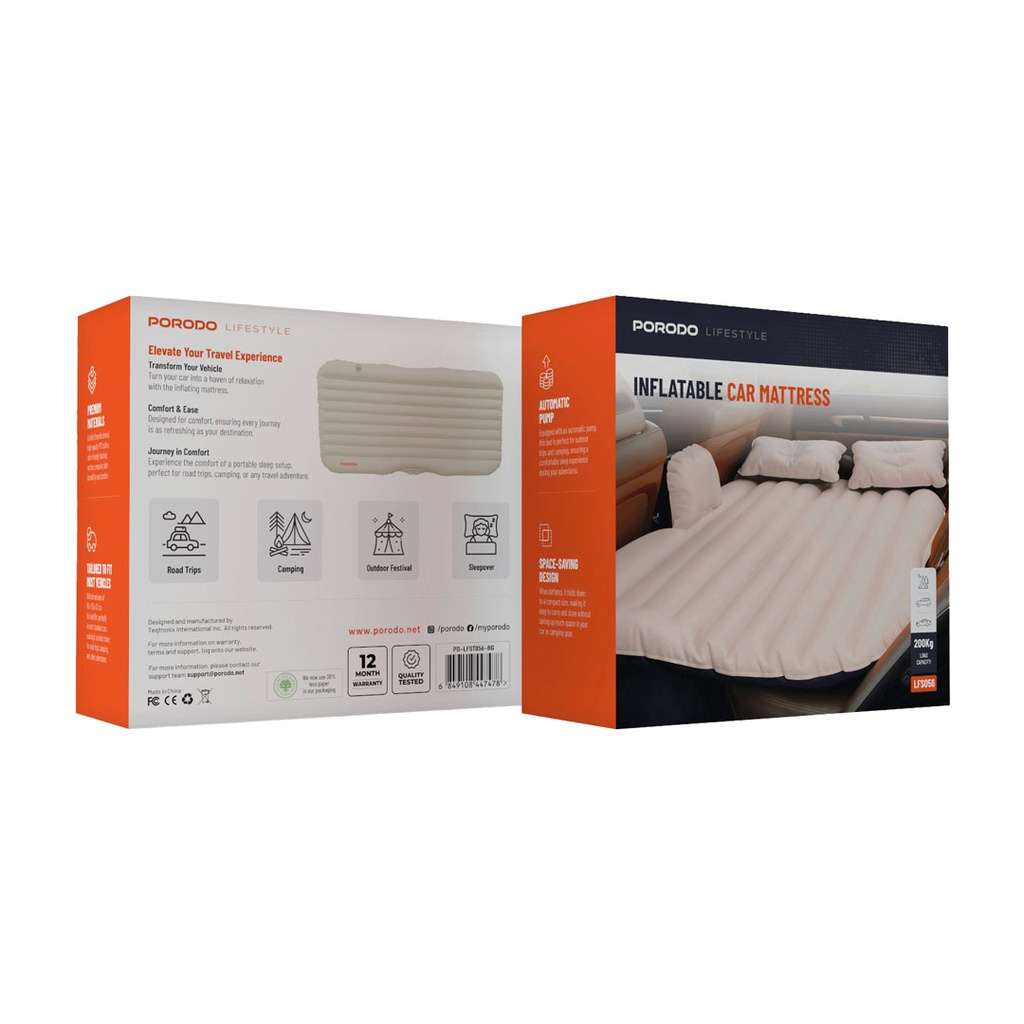 Porodo Lifestyle Inflatable Car Mattress - Linkphones Center